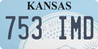 KS license plate 753IMD