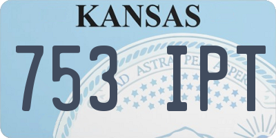 KS license plate 753IPT