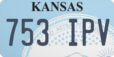 KS license plate 753IPV