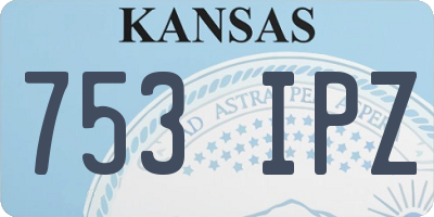 KS license plate 753IPZ
