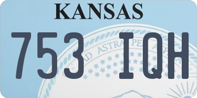 KS license plate 753IQH