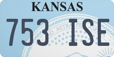 KS license plate 753ISE