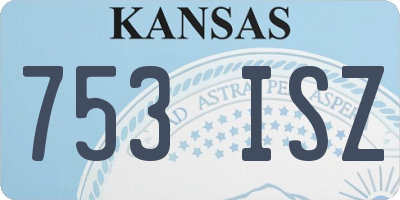 KS license plate 753ISZ