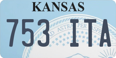 KS license plate 753ITA