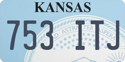 KS license plate 753ITJ