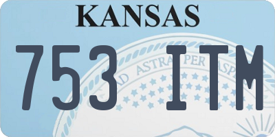 KS license plate 753ITM