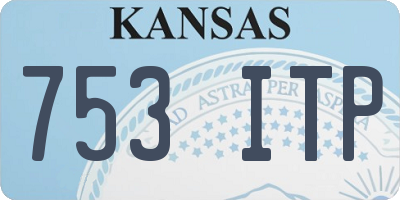 KS license plate 753ITP