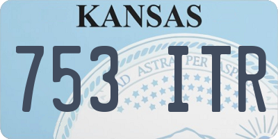 KS license plate 753ITR