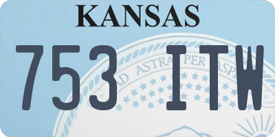 KS license plate 753ITW