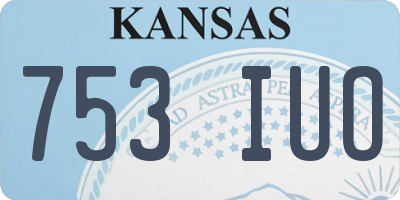 KS license plate 753IUO