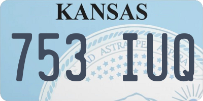 KS license plate 753IUQ