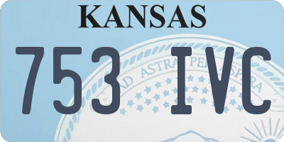 KS license plate 753IVC