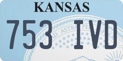 KS license plate 753IVD