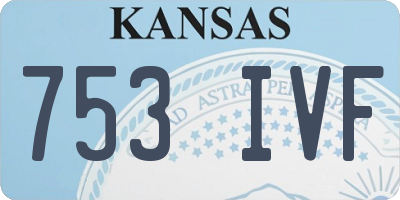 KS license plate 753IVF