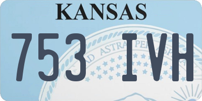 KS license plate 753IVH