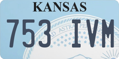 KS license plate 753IVM