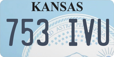 KS license plate 753IVU
