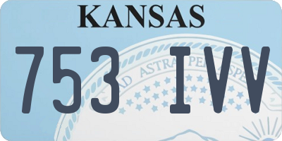 KS license plate 753IVV