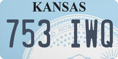 KS license plate 753IWQ
