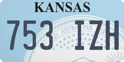 KS license plate 753IZH