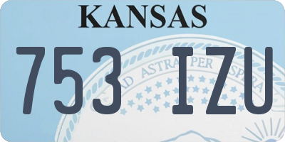 KS license plate 753IZU