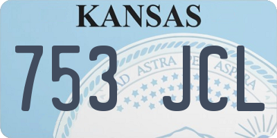 KS license plate 753JCL