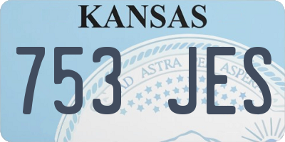 KS license plate 753JES