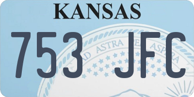 KS license plate 753JFC