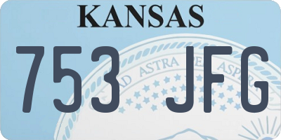 KS license plate 753JFG