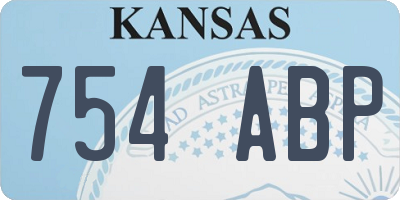 KS license plate 754ABP