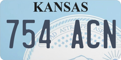 KS license plate 754ACN