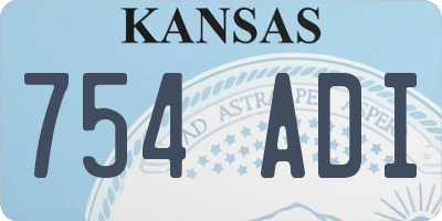 KS license plate 754ADI