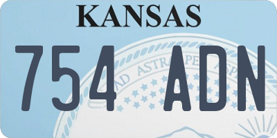 KS license plate 754ADN