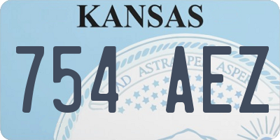 KS license plate 754AEZ