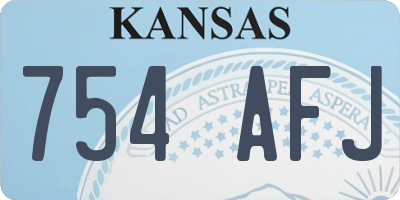 KS license plate 754AFJ
