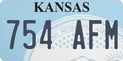 KS license plate 754AFM