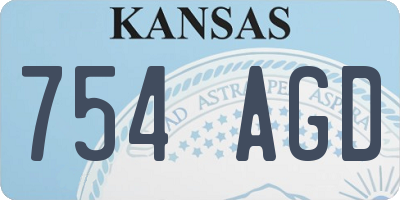 KS license plate 754AGD