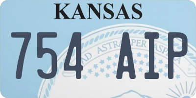KS license plate 754AIP