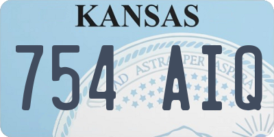 KS license plate 754AIQ