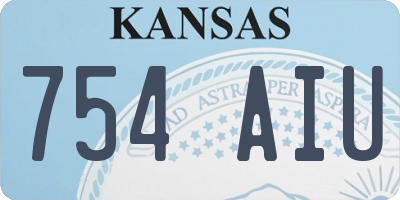 KS license plate 754AIU