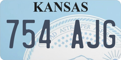 KS license plate 754AJG