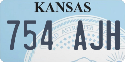 KS license plate 754AJH