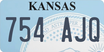 KS license plate 754AJQ