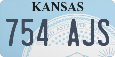 KS license plate 754AJS