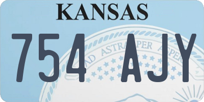 KS license plate 754AJY