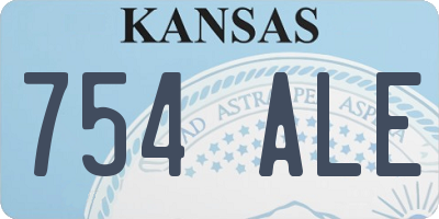 KS license plate 754ALE