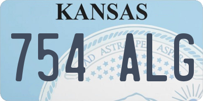 KS license plate 754ALG