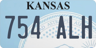 KS license plate 754ALH