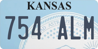 KS license plate 754ALM