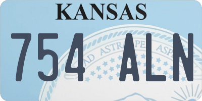 KS license plate 754ALN